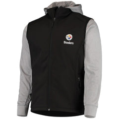 Pittsburgh Steelers Dunbrooke Alpha Full-Zip Jacket Black/Gray | NFL