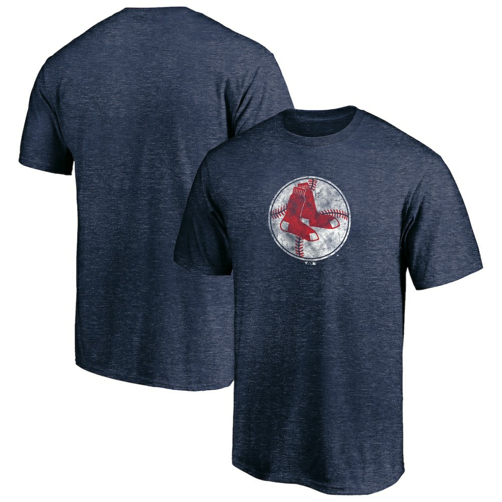 Boston Red Sox Cooperstown Collection True Classics Throwback Logo Tri-Blend T-Shirt - MLB