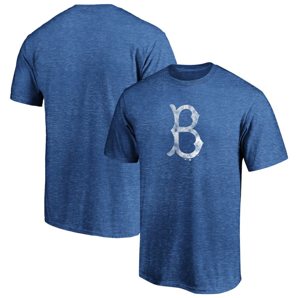 Brooklyn Dodgers Cooperstown Collection True Classics Throwback Logo Tri-Blend T-Shirt - MLB