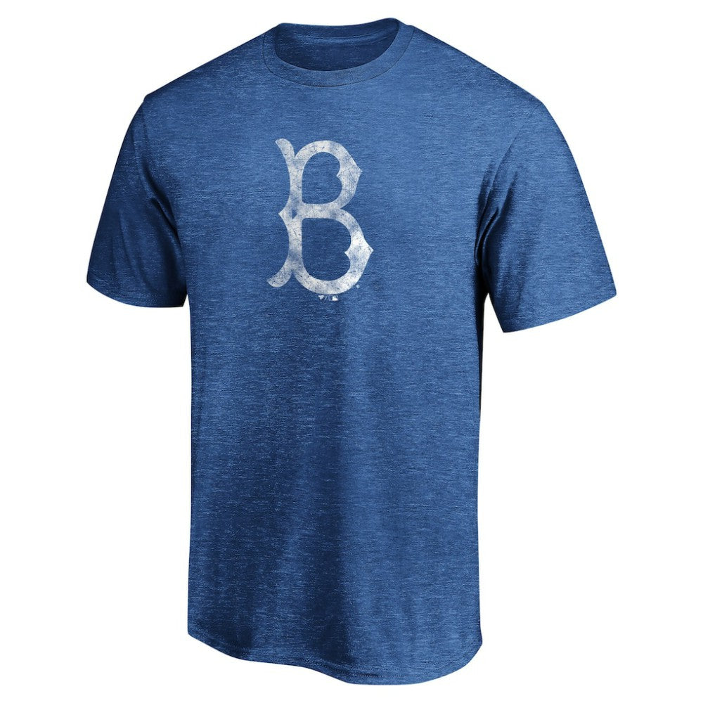 Brooklyn Dodgers Cooperstown Collection True Classics Throwback Logo Tri-Blend T-Shirt - MLB