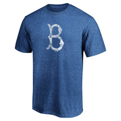 Brooklyn Dodgers Cooperstown Collection True Classics Throwback Logo Tri-Blend T-Shirt - MLB