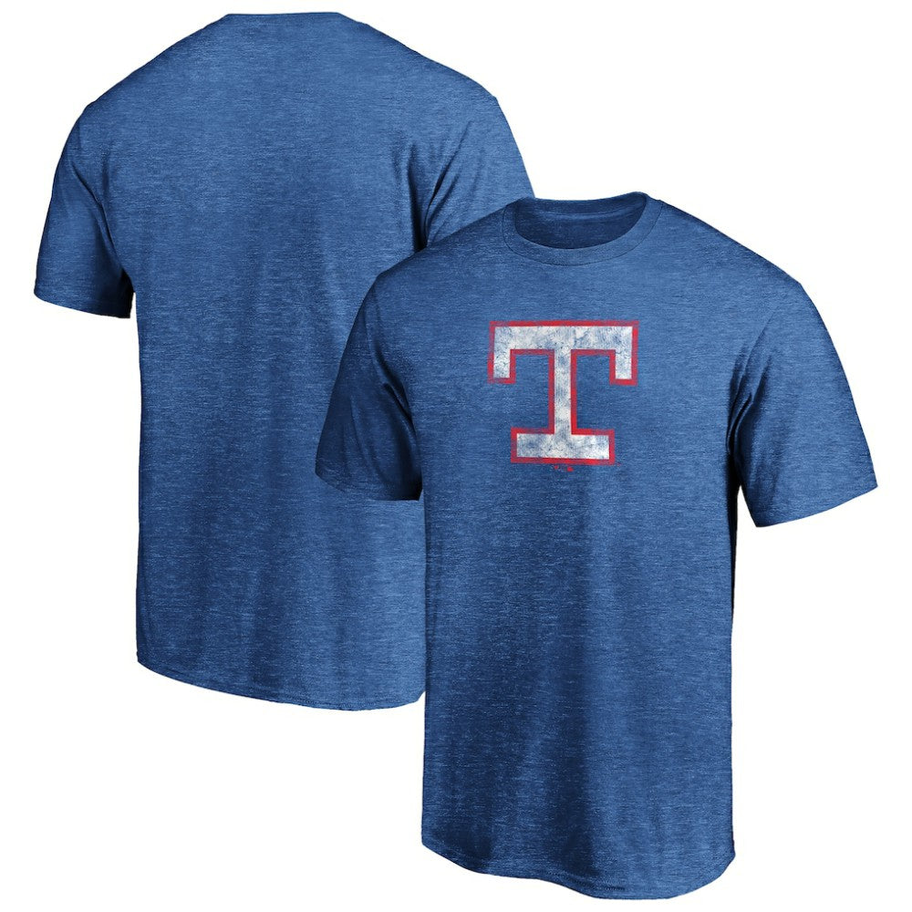 Texas Rangers Cooperstown Collection True Classics Throwback Logo Tri-Blend T-Shirt - MLB