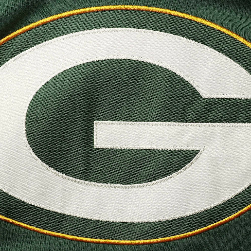Green Bay Packers '47 Lacer V-Neck Pullover Hoodie Green/Gold | 47 brand