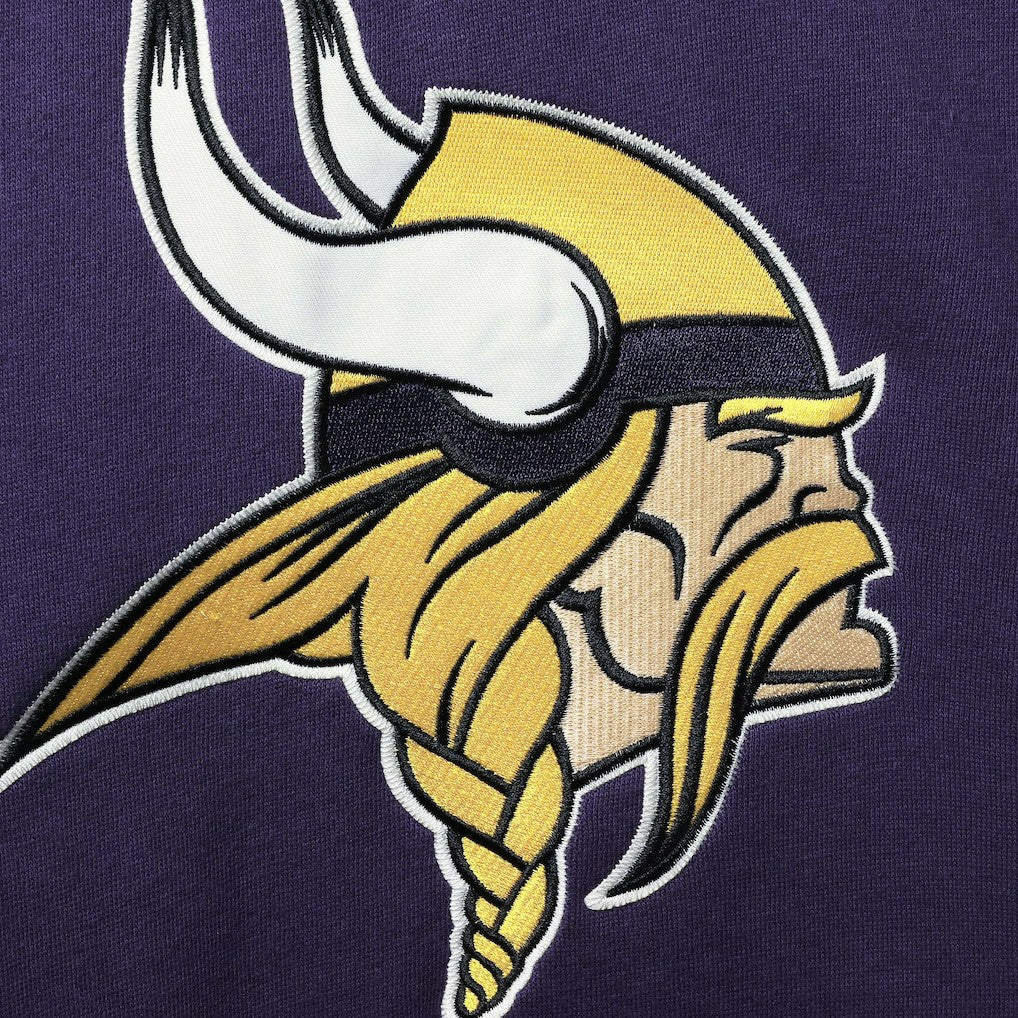 Minnesota Vikings '47 Lacer V-Neck Pullover Hoodie Purple/Gold | 47 brand