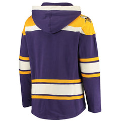 Minnesota Vikings '47 Lacer V-Neck Pullover Hoodie Purple/Gold | 47 brand