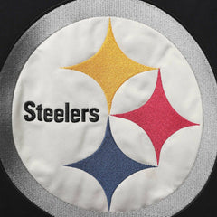 Pittsburgh Steelers '47 Lacer V-Neck Pullover Hoodie Black/Gold | 47 brand