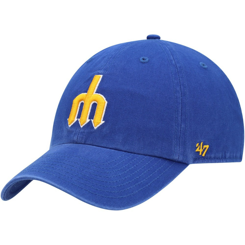 Seattle Mariners '47 1977 Logo Cooperstown Collection Clean Up Adjustable Hat - MLB