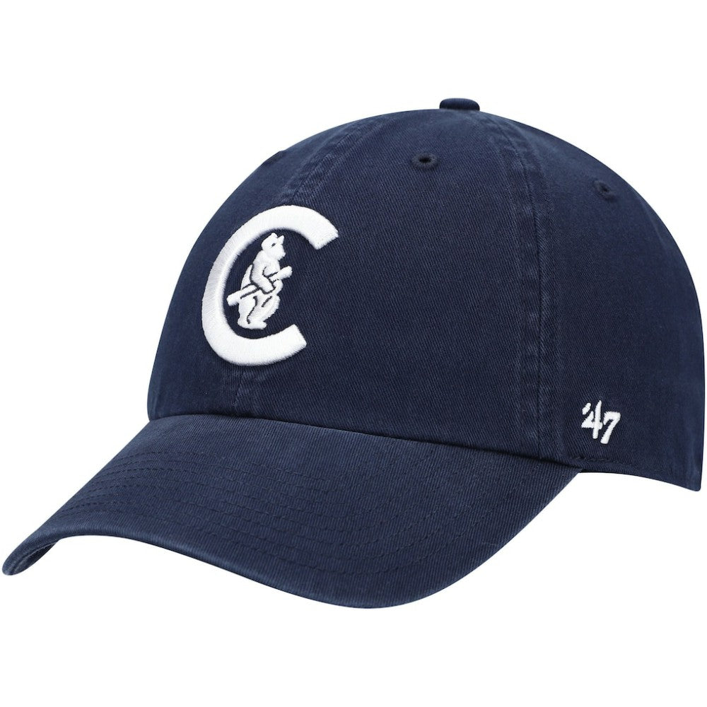 Chicago Cubs '47 C Bear Logo Cooperstown Collection Clean Up Adjustable Hat - MLB