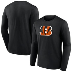 Cincinnati Bengals Primary Team Logo Long Sleeve T-Shirt Black | NFL