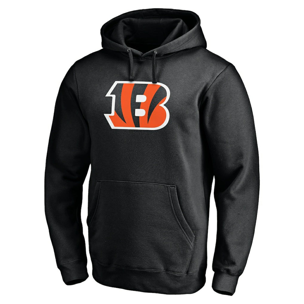 Cincinnati Bengals Primary Logo Fitted Pullover Hoodie Black | NFL