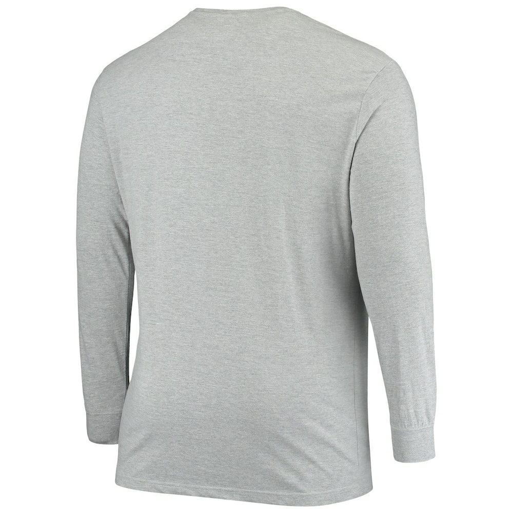 Cincinnati Bengals Big & Tall Practice Long Sleeve T-Shirt Heathered Gray | Fanatics