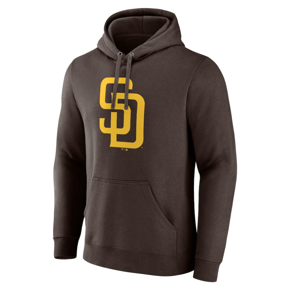 San Diego Padres Official Logo Fitted Pullover Hoodie - MLB