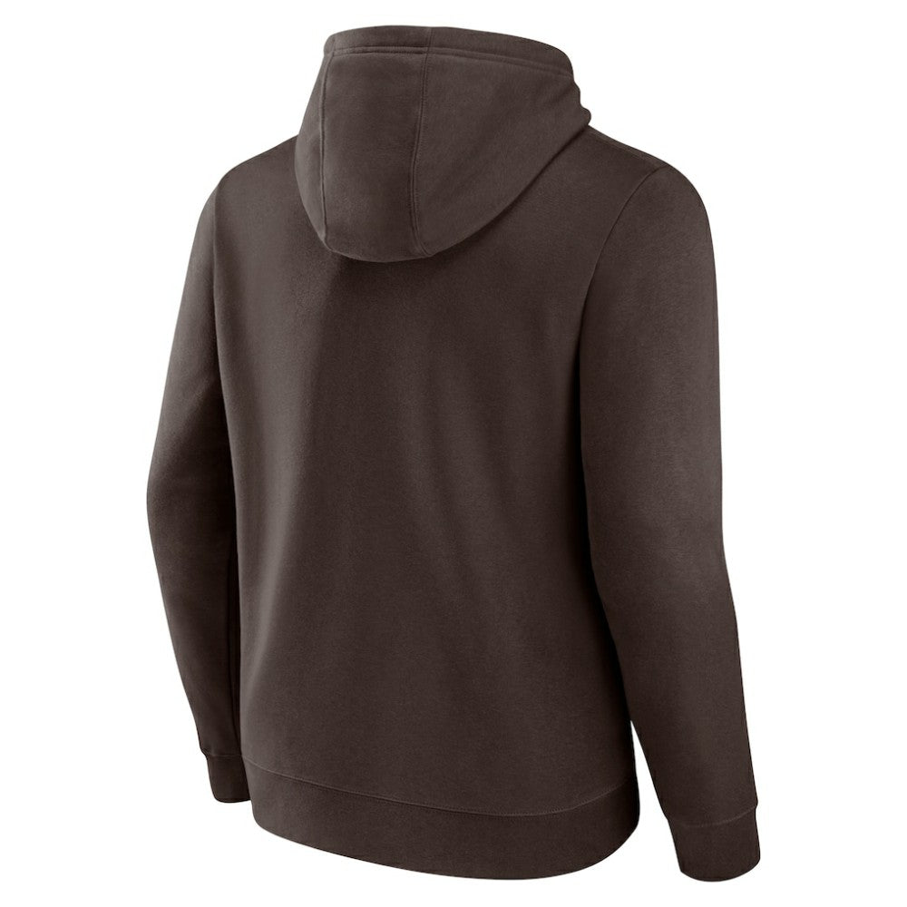 San Diego Padres Official Logo Fitted Pullover Hoodie - MLB