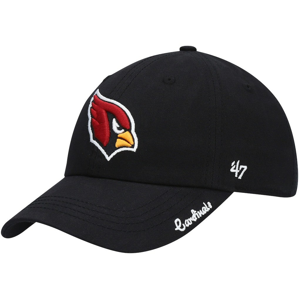 Arizona Cardinals '47 Women's Miata Clean Up Primary Adjustable Hat Black | 47 brand