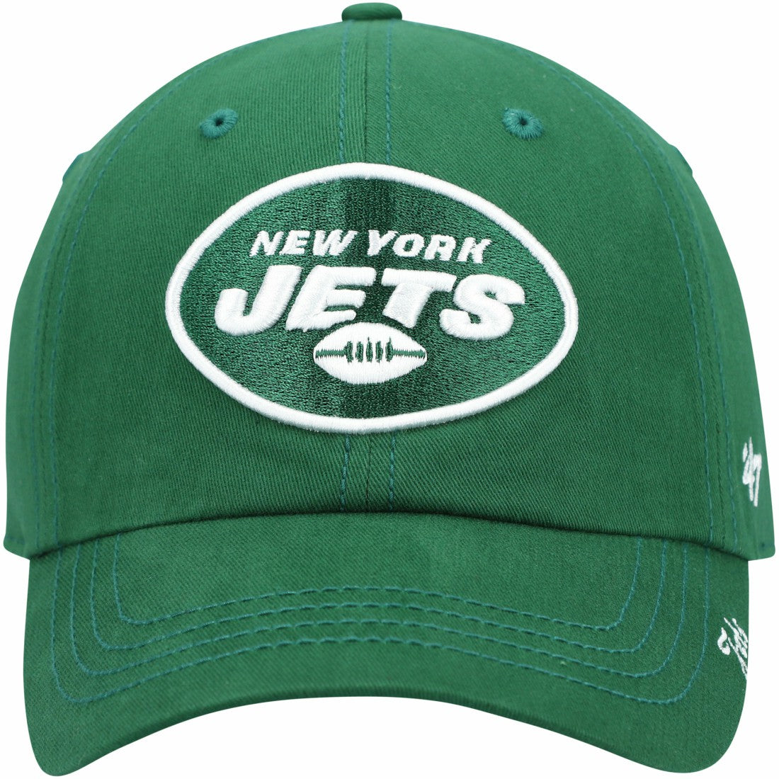 New York Jets '47 Women's Miata Clean Up Primary Adjustable Hat Green | 47 brand