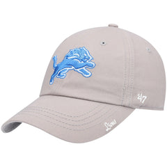 Detroit Lions '47 Women's Miata Clean Up Primary Adjustable Hat Silver | 47 brand