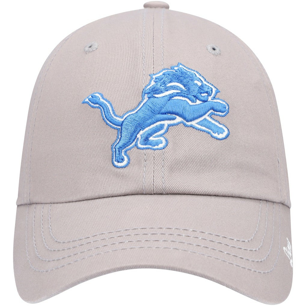 Detroit Lions '47 Women's Miata Clean Up Primary Adjustable Hat Silver | 47 brand