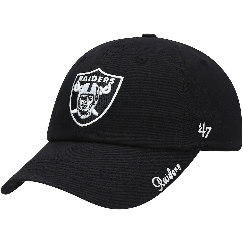 Las Vegas Raiders '47 Women's Miata Clean Up Primary Adjustable Hat Black | 47 brand