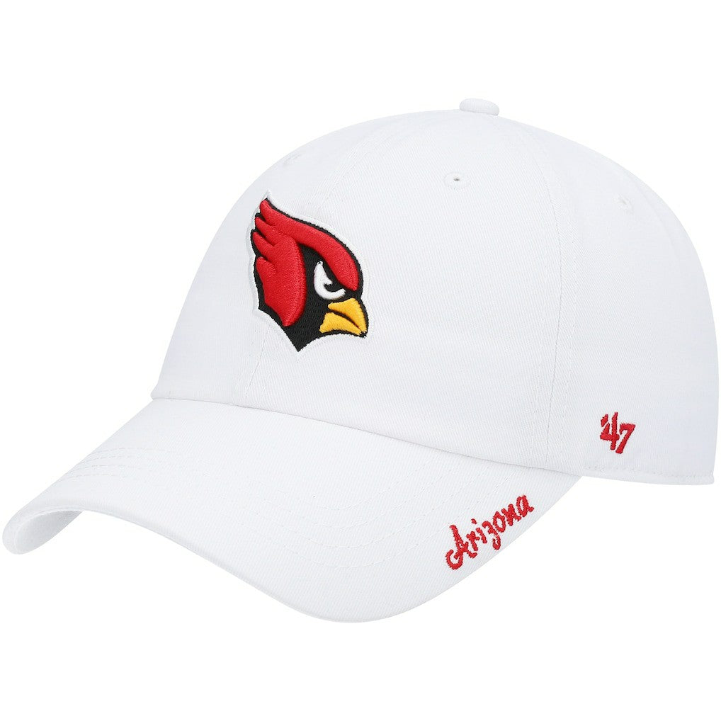 Arizona Cardinals '47 Women's Miata Clean Up Logo Adjustable Hat White | 47 brand
