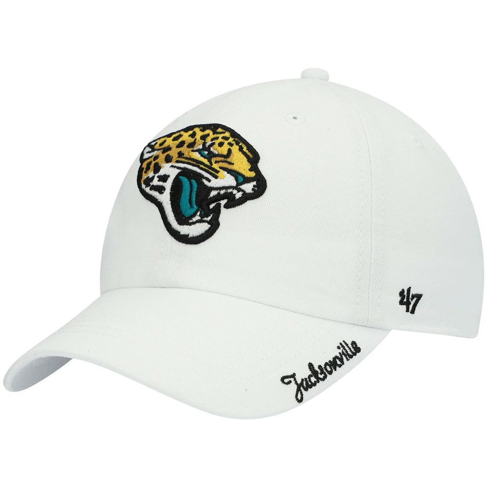 Jacksonville Jaguars '47 Women's Miata Clean Up Logo Adjustable Hat White | 47 brand
