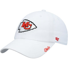 Kansas City Chiefs '47 Women's Miata Clean Up Logo Adjustable Hat White | 47 brand