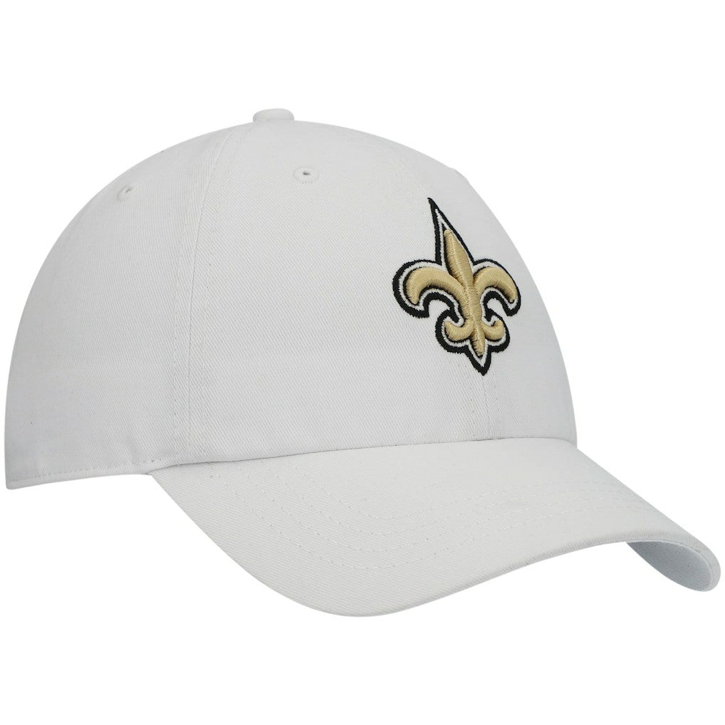 New Orleans Saints '47 Women's Miata Clean Up Logo Adjustable Hat White | 47 brand