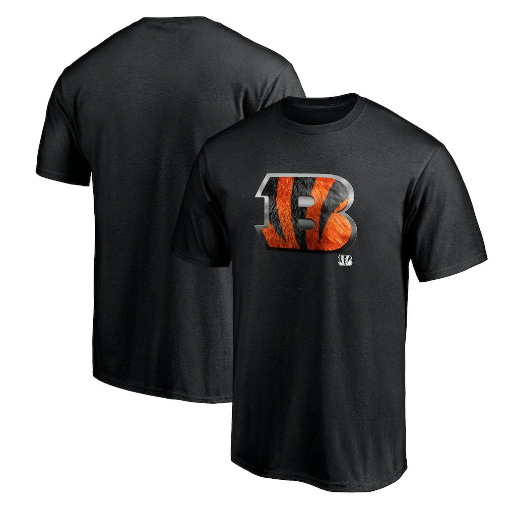 Cincinnati Bengals Midnight Mascot Team Logo T-Shirt Black | NFL