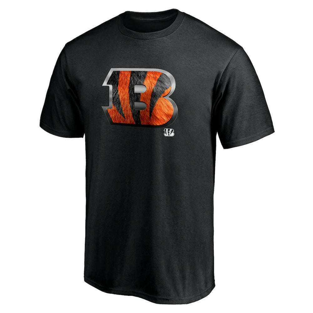 Cincinnati Bengals Midnight Mascot Team Logo T-Shirt Black | NFL