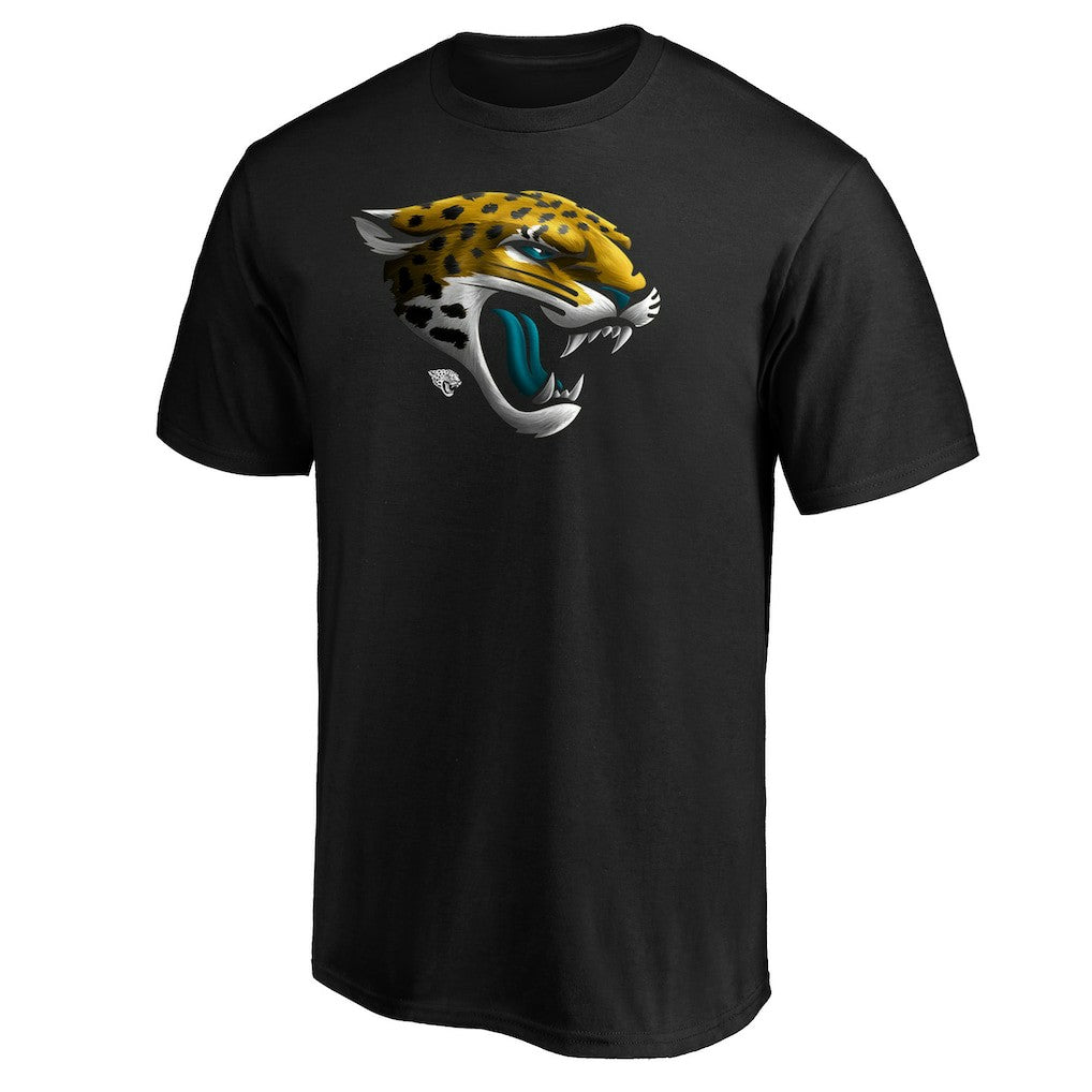 Jacksonville Jaguars Midnight Mascot Team Logo T-Shirt Black | NFL