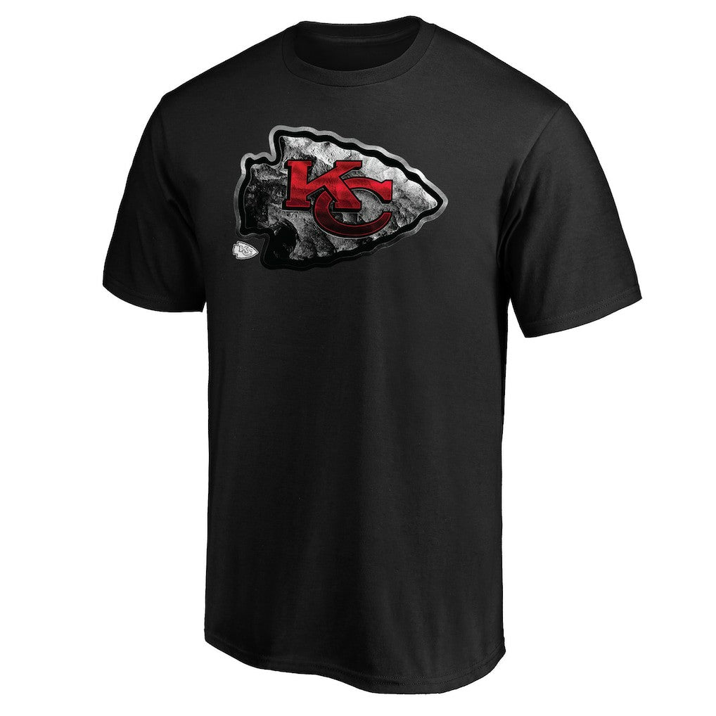 Kansas City Chiefs Midnight Mascot Team Logo T-Shirt Black | NFL