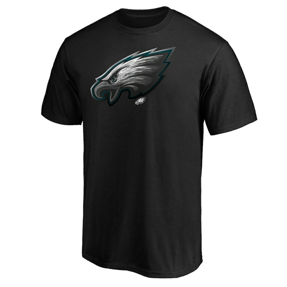Philadelphia Eagles Midnight Mascot Team Logo T-Shirt Black | NFL