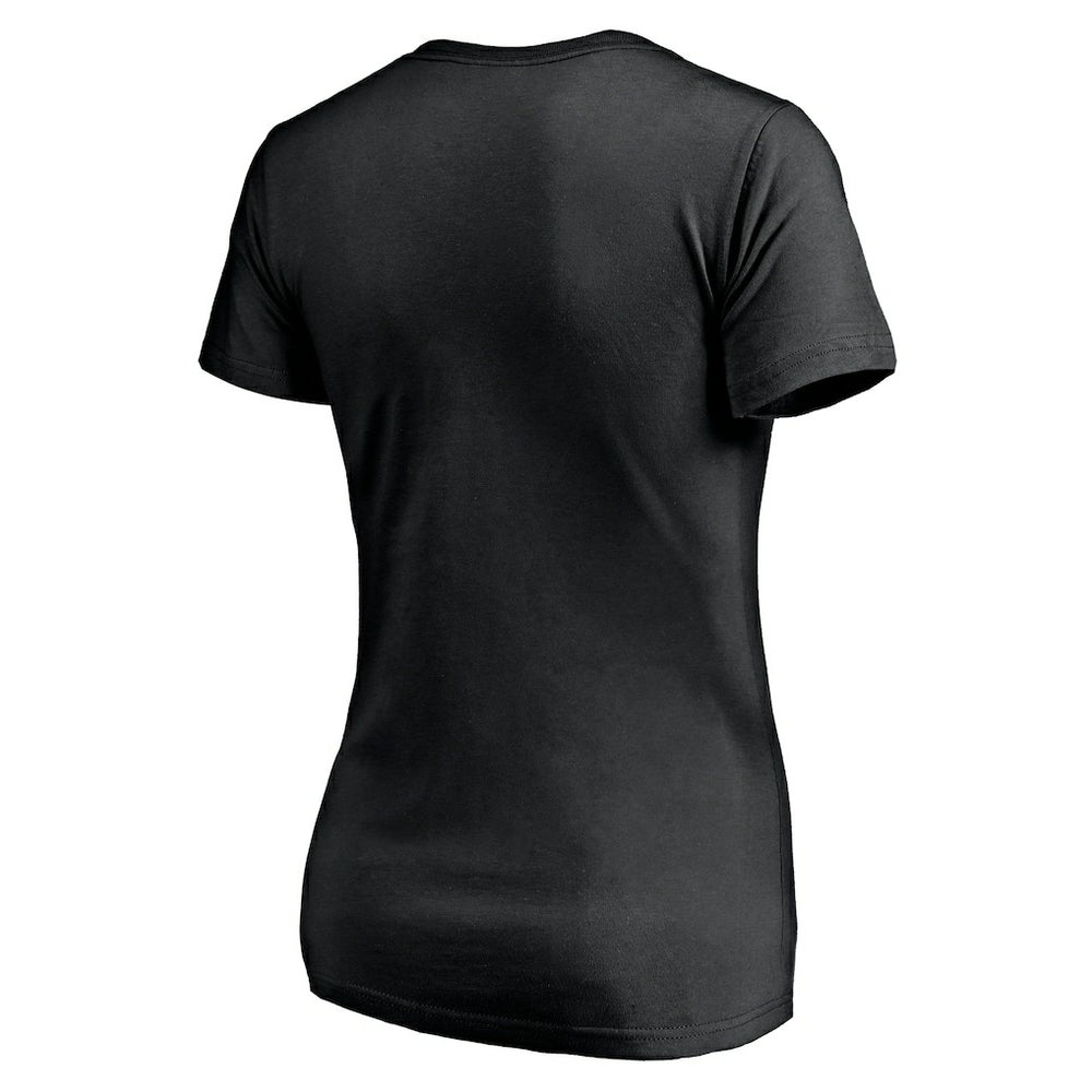 Los Angeles Chargers Women's Midnight Mascot Logo V-Neck T-Shirt Black | NFL