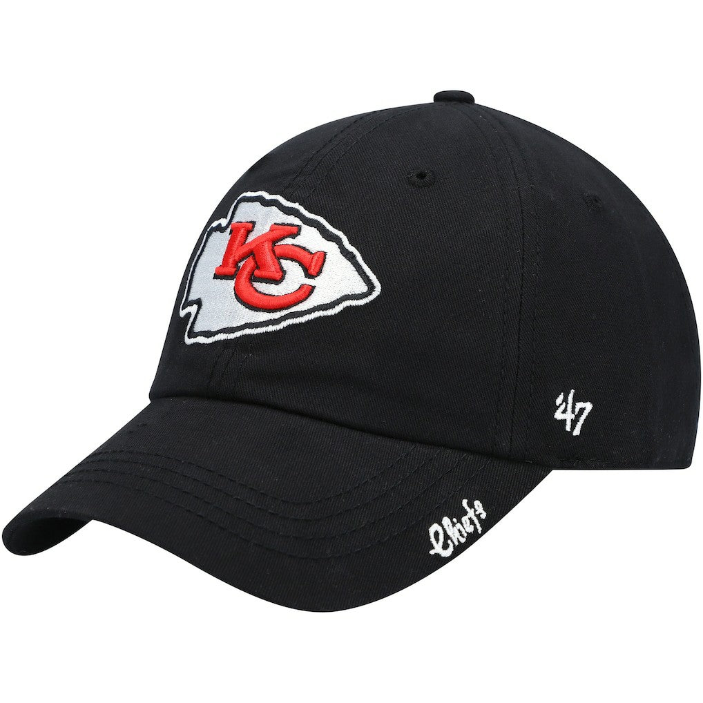 Kansas City Chiefs '47 Women's Miata Clean Up Secondary Adjustable Hat Black | 47 brand