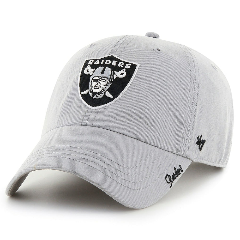 Las Vegas Raiders '47 Women's Miata Clean Up Secondary Adjustable Hat Silver | 47 brand
