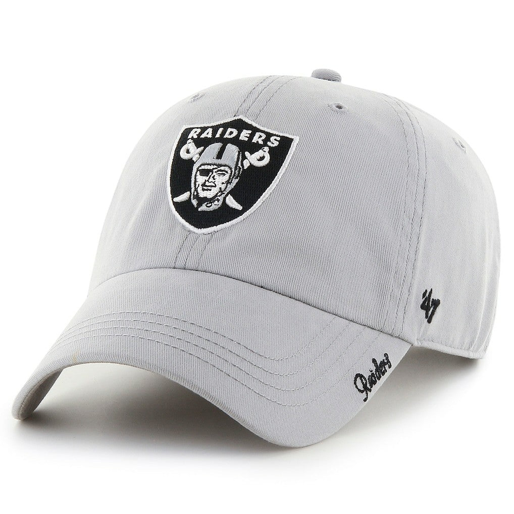 Las Vegas Raiders '47 Women's Miata Clean Up Secondary Adjustable Hat Silver | 47 brand