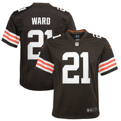 Denzel Ward Cleveland Browns Youth Game Jersey Brown | Nike for Sale