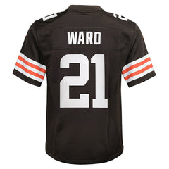Denzel Ward Cleveland Browns Youth Game Jersey Brown | Nike for Sale