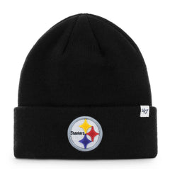 Pittsburgh Steelers '47 Primary Basic Cuffed Knit Hat Black | 47 brand