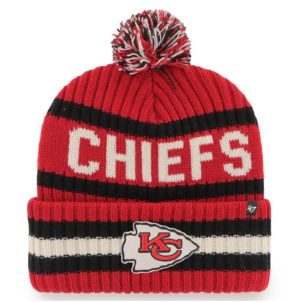 Kansas City Chiefs '47 Bering Cuffed Knit Hat with Pom Red | 47 brand