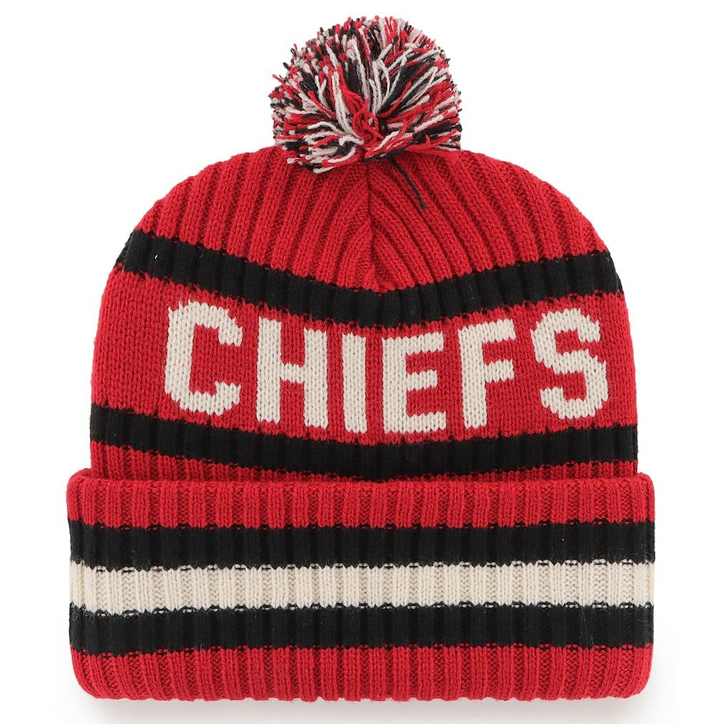 Kansas City Chiefs '47 Bering Cuffed Knit Hat with Pom Red | 47 brand