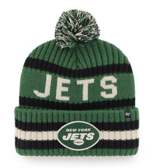 New York Jets '47 Bering Cuffed Knit Hat with Pom Green | 47 brand