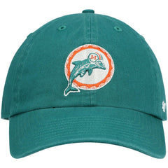 Miami Dolphins '47 Clean Up Adjustable Hat Aqua | 47 brand