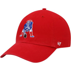 New England Patriots '47 Clean Up Adjustable Hat Red | 47 brand