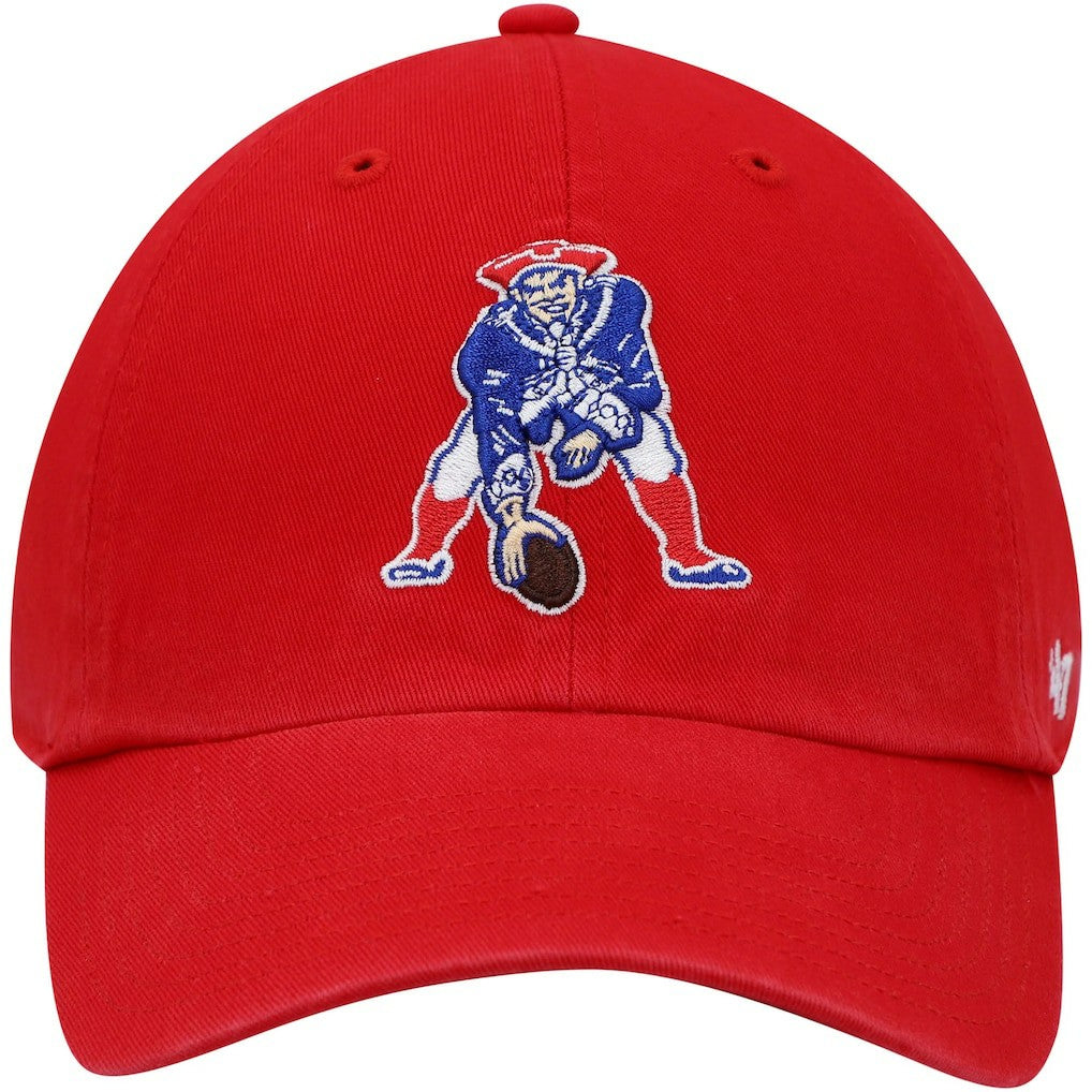 New England Patriots '47 Clean Up Adjustable Hat Red | 47 brand