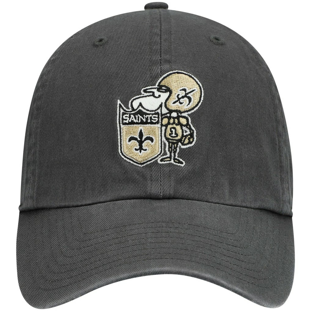 New Orleans Saints '47 Clean Up Adjustable Hat Charcoal | 47 brand
