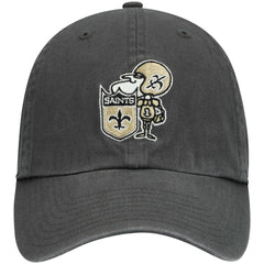 New Orleans Saints '47 Clean Up Adjustable Hat Charcoal | 47 brand