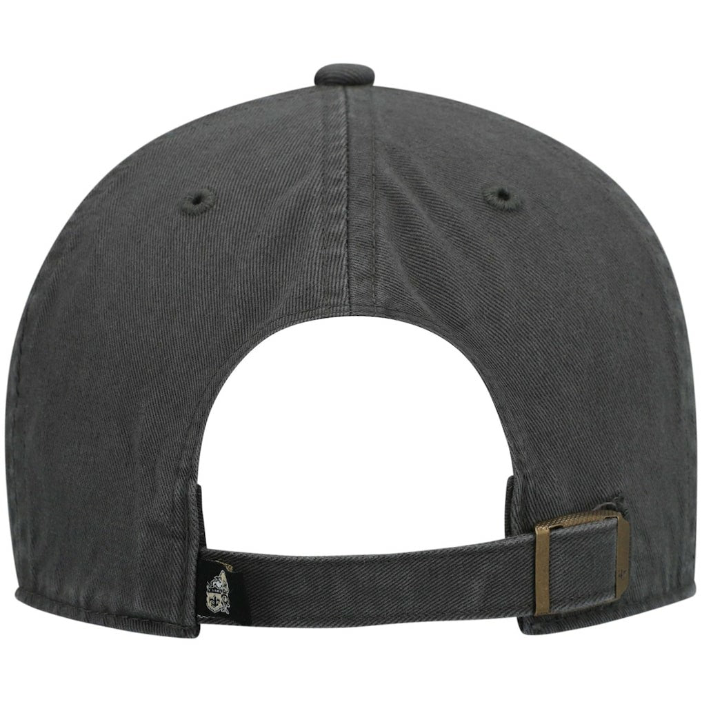 New Orleans Saints '47 Clean Up Adjustable Hat Charcoal | 47 brand