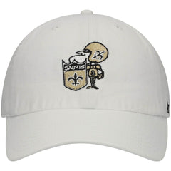 New Orleans Saints '47 Clean Up Adjustable Hat White | 47 brand
