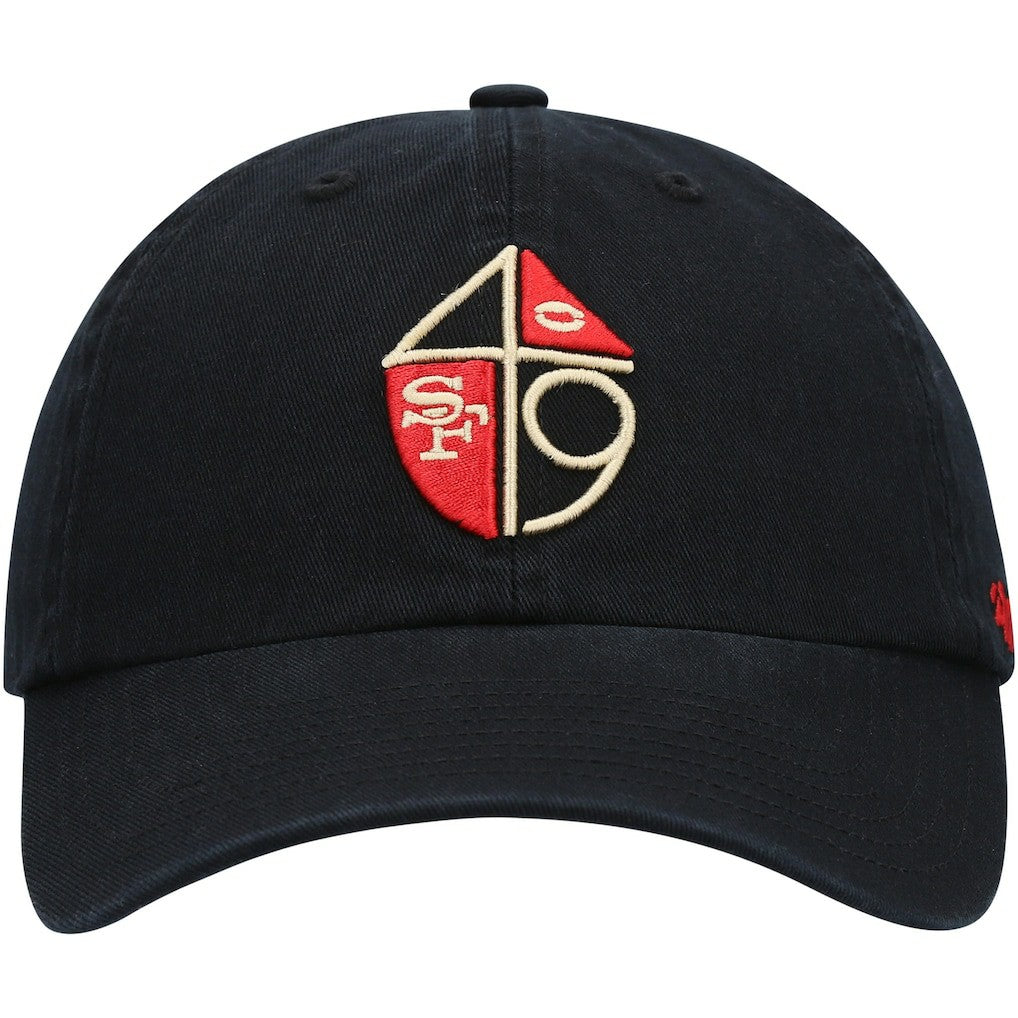 San Francisco 49ers '47 Clean Up Adjustable Hat Black | 47 brand