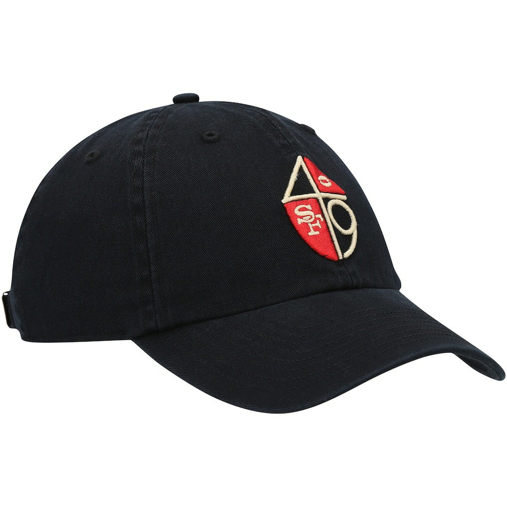 San Francisco 49ers '47 Clean Up Adjustable Hat Black | 47 brand